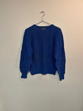 Cozy Crew Neck Sweater - Blue